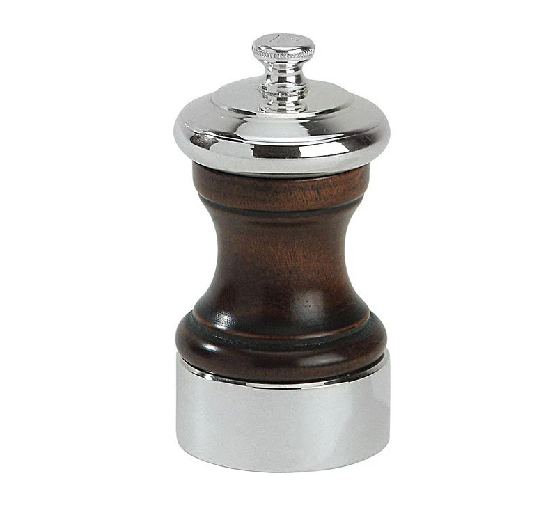 Peugeot Palace Pfeffermühle Holz poliert/versilbert 10cm