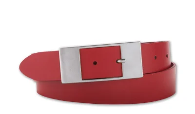 Bernd Götz 3,5cm Damen Softledergürtel rot