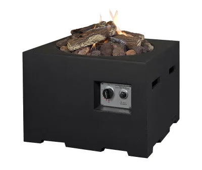 Happy Cocooning Feuertisch quadratisch schwarz 600 x 600 mm