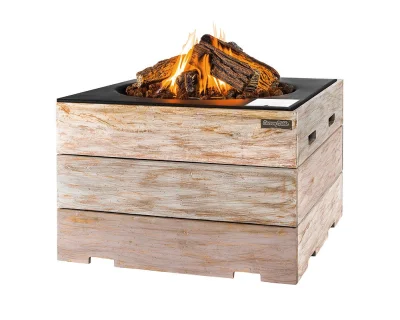 Happy Cocooning Feuertisch NICE & NASTY quadratisch grau 760 x 760 x 460 mm