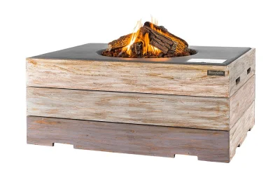 Happy Cocooning Feuertisch NICE & NASTY rechteckig grau 1070 x 800 x 460 mm