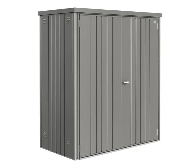 Biohort Geräteschrank 150 Aufbewahrungsschrank 155x83x182,5cm Quarzgrau-Metallic