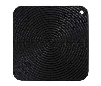 Le Creuset Topflappen Quadratisch Klassik Silikon Schwarz 29cm