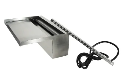 Ubbink Niagara 90 LED Wall Wasserfall Element Edelstahl Beleuchtet