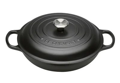 Le Creuset Gourmet-Profitopf Gusseisen Schwarz 26cm