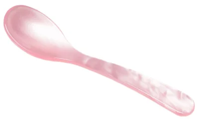 G.F. Heim Söhne Eierlöffel Acrylglas Perlmutt Optik Pfirsich