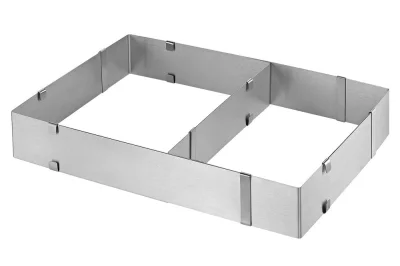 Küchenprofi Backrahmen verstellbar rechteckig Edelstahl 52,5x34cm