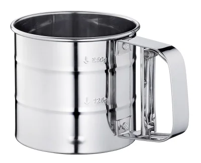 Küchenprofi Einhand-Mehlsieb Edelstahl