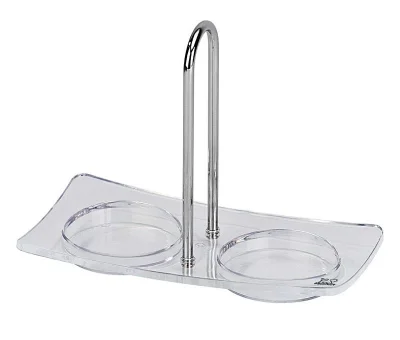 Peugeot Linea Acryl Menage Plateau Acryl für 2 Mühlen