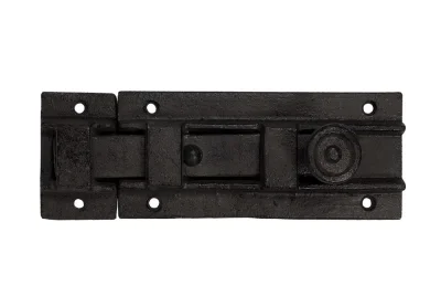 Türriegel Schlossriegel Rustikal Schieberiegel Gusseisen Schwarz 20cm