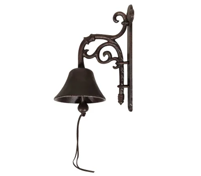 Türglocke Vintage Gusseisen Braun Glocke Landhausstil Nostalgie Antik-Stil