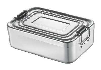 Küchenprofi Lunch Box groß Aluminium Silber