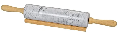 Küchenprofi Teigrolle BAKE Marmor mit Holzgriff Nudelholz