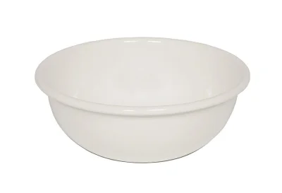 Riess Obst und Salatschüssel Emaille Weiß 26cm