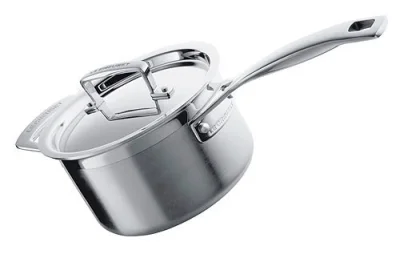 Le Creuset Profistieltopf 3-Ply Edelstahl Stielkasserolle 20cm