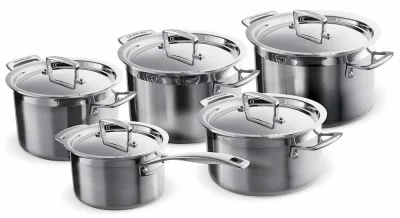 Le Creuset 3-Ply Profi-Topfset 5-teilig Edelstahl