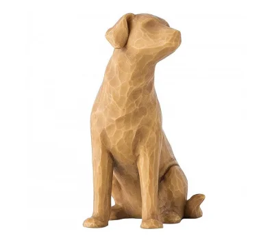 Willow Tree Figur - Love my Dog - Hundefigur sitzend Hellbraun