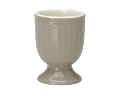 Greengate Eierbecher Alice Warm Grey Porzellan Grau