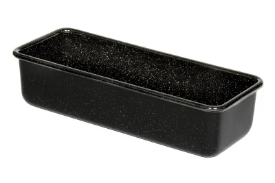 Riess Brotbackform Emaille Schwarz 35cm