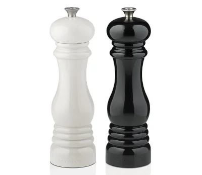 Le Creuset Mühlen Set Schwarz Weiß Salz- & Pfeffermühle 21cm