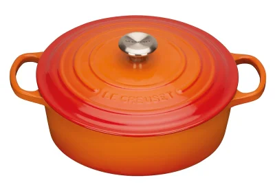 Le Creuset Gourmet-Bräter Signature Gusseisen Ofenrot 24cm