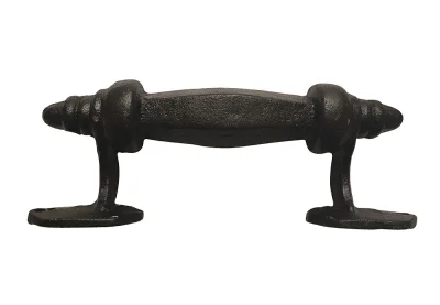 Möbelgriff Vintage Griff Schubladengriff Gusseisen Antik-Stil Schwarz 16cm