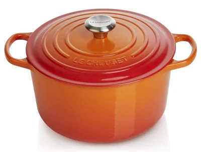 Le Creuset Bräter Signature Rund Hoch Gusseisen Ofenrot 24cm