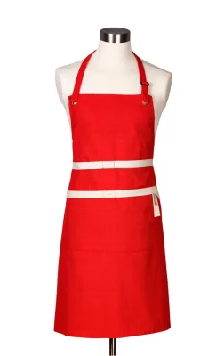 Le Creuset Küchen-Schürze Textil Kirschrot