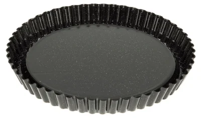 Riess Obsttortenboden Emaille Schwarz 30cm