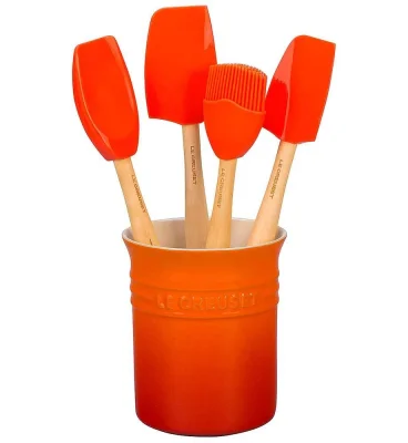 Le Creuset Kochkellen Set Craft 5-tlg. inkl. Topf Steinzeug Ofenrot