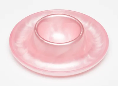 G.F. Heim Söhne Eierbecher Acrylglas Perlmutt Optik Pfirsich