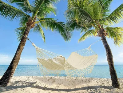 Hängematte Ibiza Fransen Boho Outdoor Camping Tragbar mit Tragetasche 100x200cm