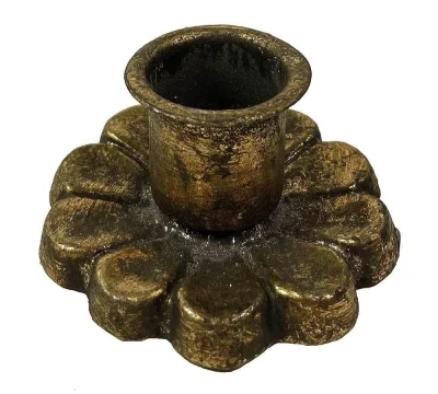 Kerzenständer Metall Gold Gusseisen Kerzenhalter Antik-Stil Ø 6cm