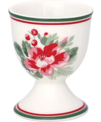 Greengate Eierbecher Charline White Porzellan Weiß