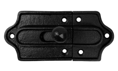 Schiebeschloß Türriegel Schieberiegel Vintage Gusseisen Schwarz Antik-Stil