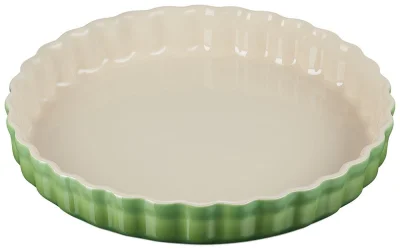 Le Creuset Tarte-Form Steinzeug Bamboo Green 28cm