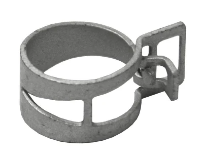 Lilie Federbandschelle vorgespannt WeißGELB AD-Ø 15