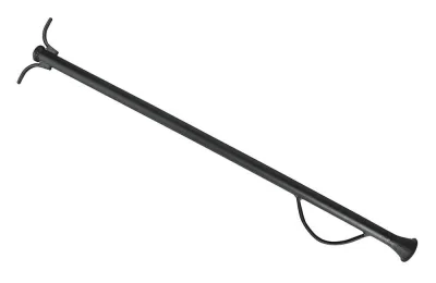 Boufadou Blasrohr Gusseisen Schwarz Flammenbläser Feuerrohr Kamin 72cm