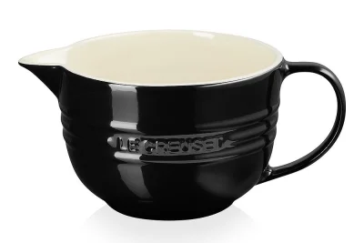 Le Creuset Rührschüssel mit Henkel Steinzeug Schwarz