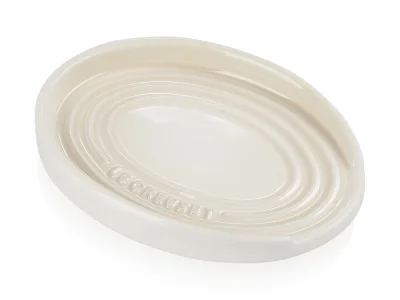 Le Creuset Kochlöffelablage Oval Kochlöffelhalter Steinzeug Meringue