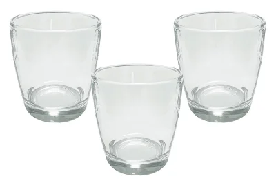 Windlicht Set Teelichtglas Kerzenglas 3 Stück Teelichthalter Zylinder Ø 11,5cm