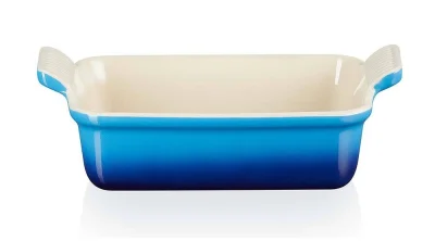 Le Creuset Auflaufform Tradition Steinzeug Azure Blau 19 cm