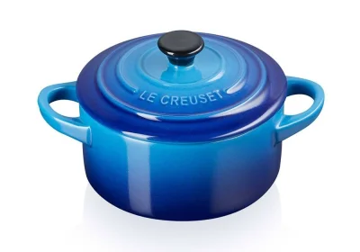 Le Creuset Mini Cocotte Steinzeug Azure Blau 10X5cm