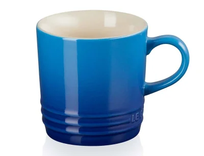 Le Creuset Tasse Becher Steinzeug Azure Blau 350 ml
