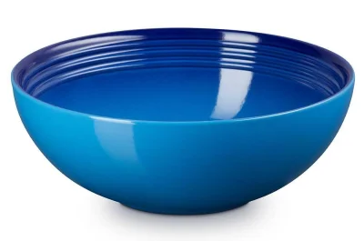 Le Creuset Salatschüssel Steinzeug Azure Blau 24cm