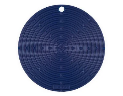 Le Creuset Topflappen Rund Silikon Azure Blau