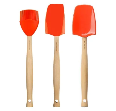 Le Creuset Kochkellen-Set 3-tlg. Craft Ofenrot