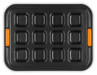 Le Creuset Brownieform 12er Backform mit Antihaftbeschichtung