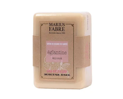 Marius Fabre Seife Heckenrose (parfumé à l'Eglantine) Shea-Butter ohne Palmöl - 150g