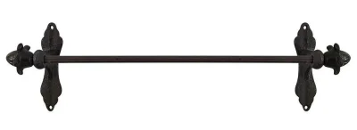 Handtuchhalter Braun Gusseisen Handtuchstange Wandmontage Vintage 70 cm